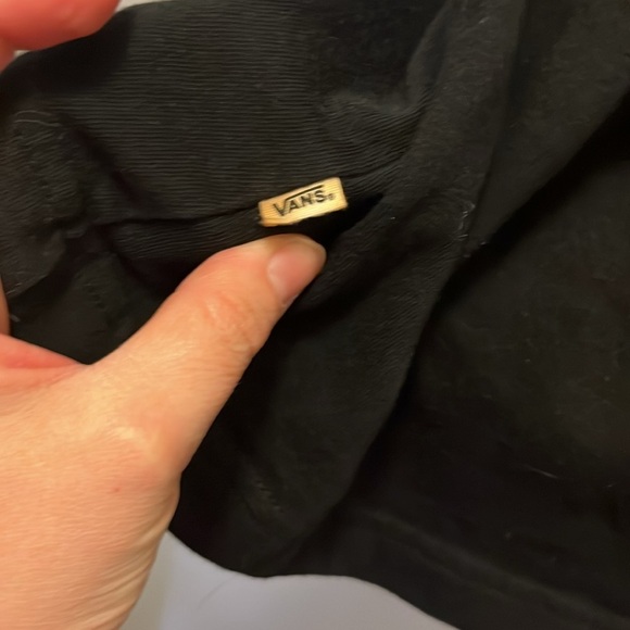 Vintage retro Vans Black T-Shirt with Sunflowers size XS - Picture 5 of 7